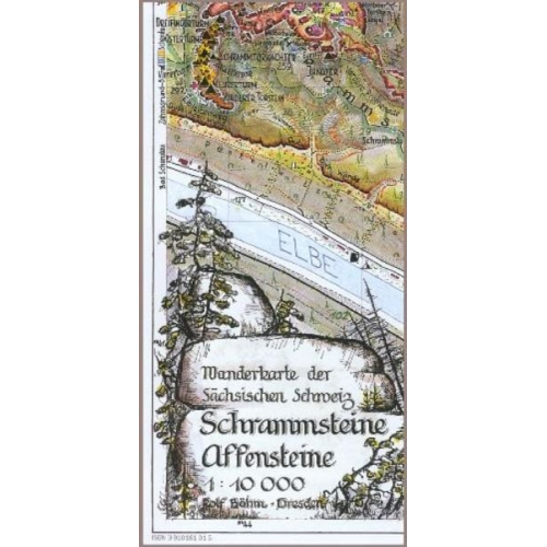 Rolf Böhm - Schrammsteine·Affensteine 1 : 10 000