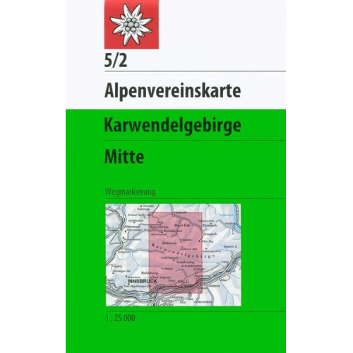 DAV Alpenvereinskarte 05/2 Karwendelgebirge Mitte 1 : 25 000