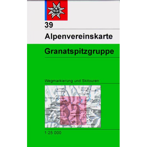 DAV Alpenvereinskarte 39 Granatspitzgruppe Weg