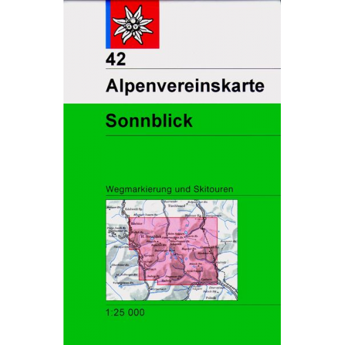 DAV Alpenvereinskarte 42 Sonnblick 1 : 25 000 Wegmarkierung