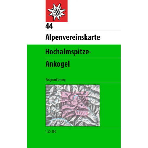 DAV Alpenvereinskarte 44 Ankogel - Hochalmspitze 1 : 25 000 Wegmarkierung