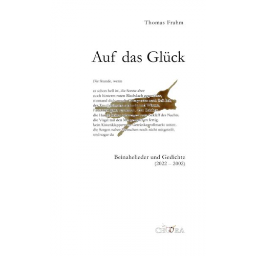 Thomas Frahm - Auf das Glück