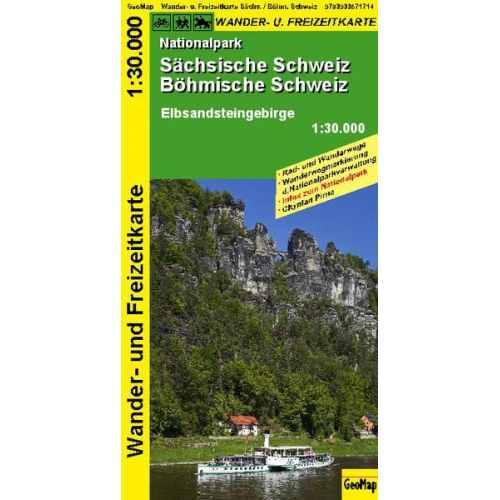 GeoMap - Nationalpark Sächsische Schweiz, Böhmische Schweiz - Wanderkarte 1 : 30 000