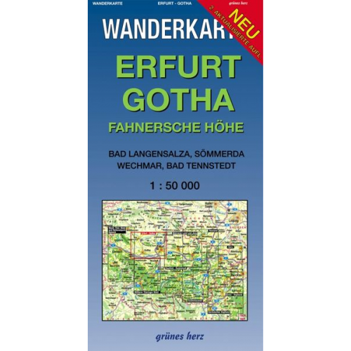 Wanderkarte Erfurt, Gotha 1:50.000