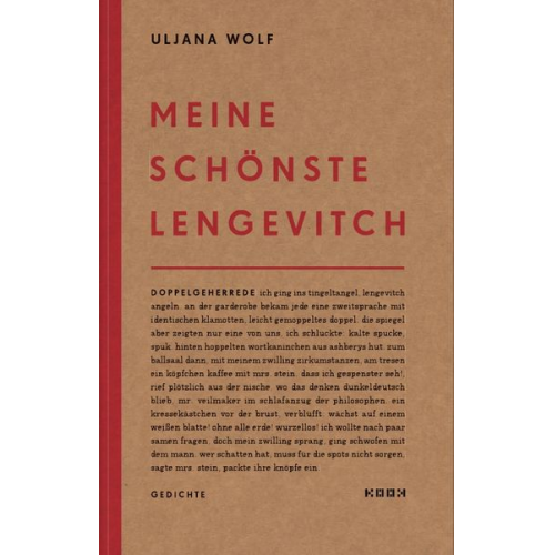 Uljana Wolf - Meine schönste lengevitch