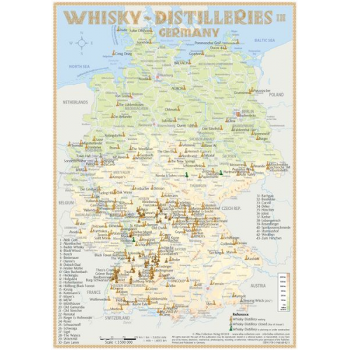 Rüdiger Jörg Hirst - Whisky Distilleries Germany-Austria-Switzerland - Tasting Map