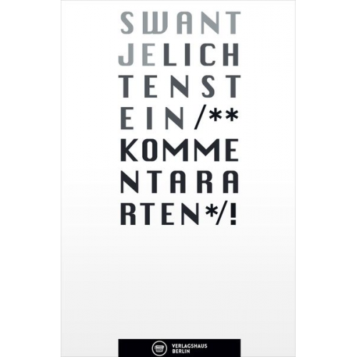 Swantje Lichtenstein - Kommentararten