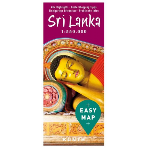 Kunth Verlag - Easy Map Sri Lanka