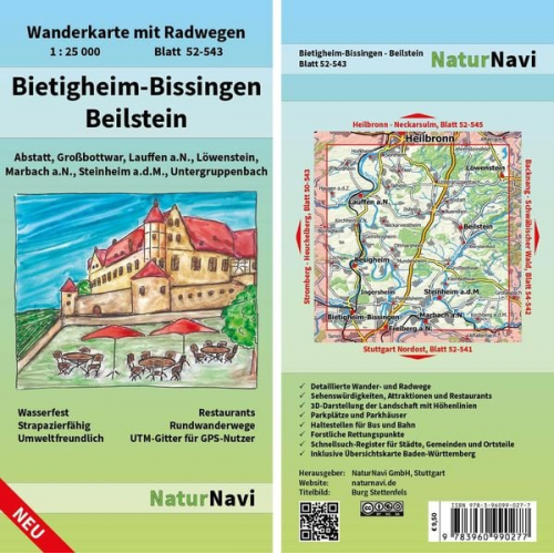 Bietigheim-Bissingen - Beilstein 1 : 25 000, Blatt 52-543