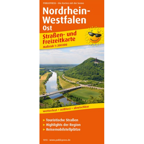 NRW-Ost Straßen- und Freizeitkarte