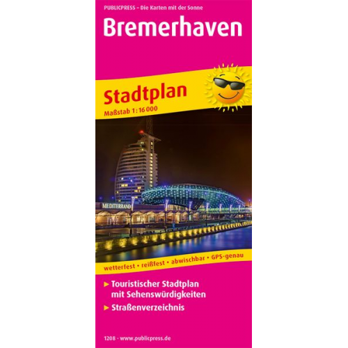 Bremerhaven. Stadtplan 1 : 16 000