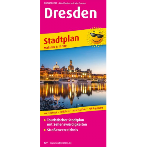 Dresden Stadtplan 1:16 000