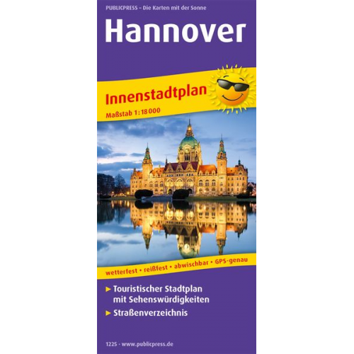 Hannover. Innenstadtplan 1:18 000