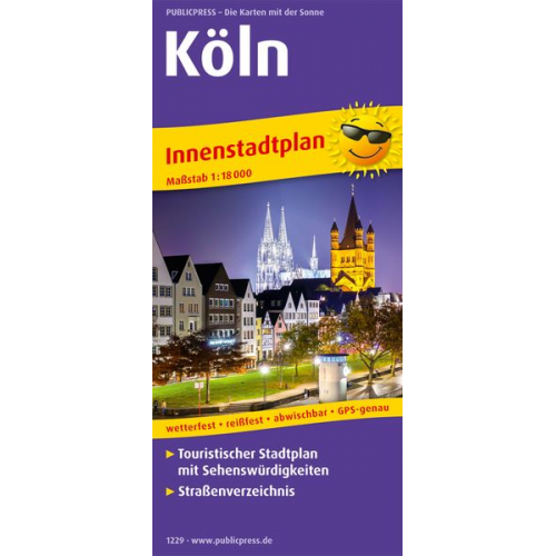 Köln. Innenstadtplan 1:18 000