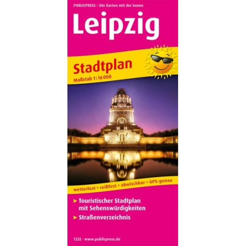 Leipzig. Stadtplan 1:16 000