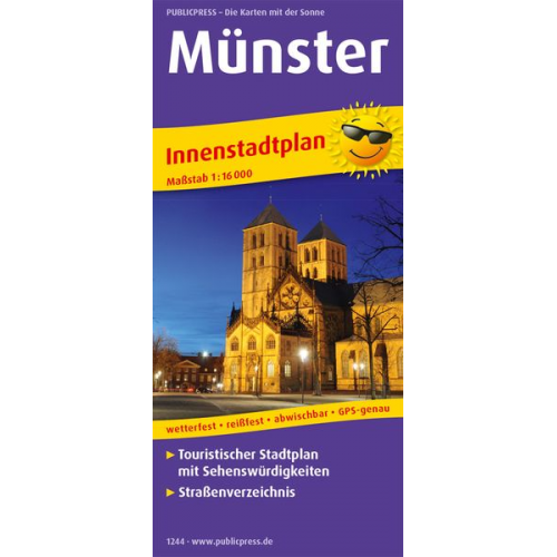 Münster Innenstadtplan 1:16 000