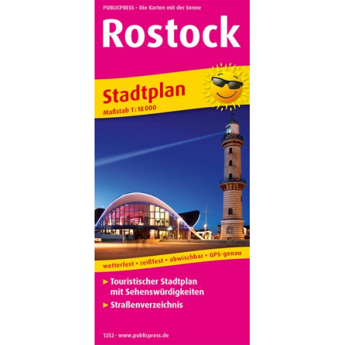 Rostock. Stadtplan 1:16 000