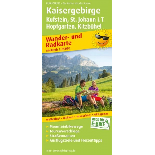 Kaisergebirge Wander- und Radkarte