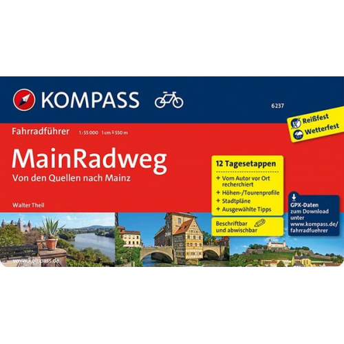 Walter Theil - KOMPASS Fahrradführer MainRadweg, Von den Quellen nach Mainz