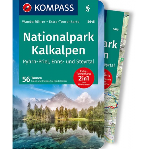 Franz und Philipp Sieghartsleitner - KOMPASS Wanderführer Nationalpark Kalkalpen - Pyhrn-Priel, Enns- und Steyrtal, 55 Touren mit Extra-Tourenkarte