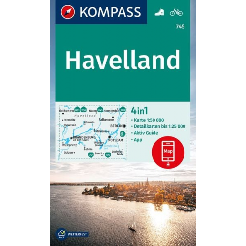 KOMPASS Wanderkarte 745 Havelland 1:50.000