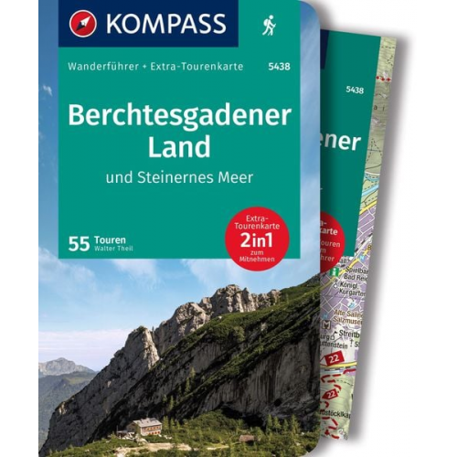 Walter Theil - KOMPASS Wanderführer Berchtesgadener Land und Steinernes Meer, 55 Touren mit Extra-Tourenkarte
