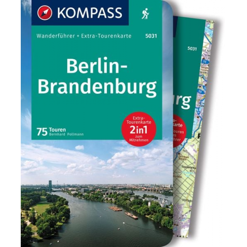 Bernhard Pollmann - KOMPASS Wanderführer Berlin-Brandenburg, 75 Touren mit Extra-Tourenkarte