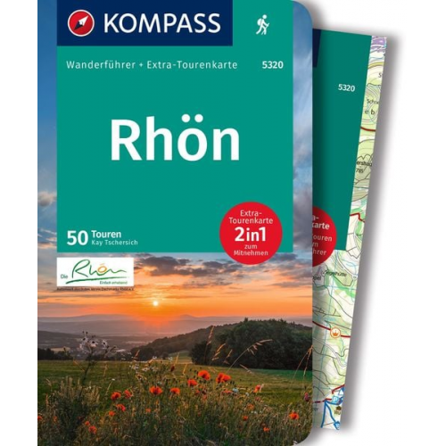 Kay Tschersich - KOMPASS Wanderführer Rhön, 50 Touren mit Extra-Tourenkarte