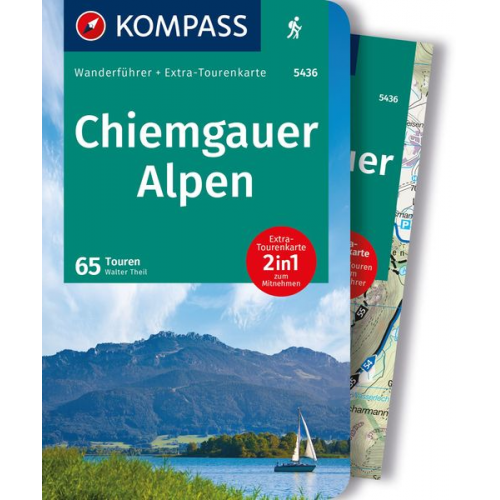 Walter Theil - KOMPASS Wanderführer Chiemgauer Alpen, 65 Touren mit Extra-Tourenkarte