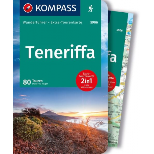 Manfred Föger - KOMPASS Wanderführer Teneriffa, 80 Touren mit Extra-Tourenkarte