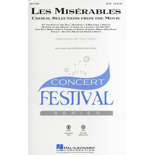 Les Misérables - Choral Selections From The Movie (SATB/Piano)