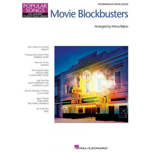 Various - Movie Blockbusters: 8 Great Arrangements -For Intermediate Piano Solo- (Book)