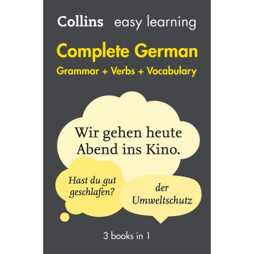 Collins Dictionaries - Easy Learning Complete German - Grammar, Verbs and Vocabulary (3 Books in 1)