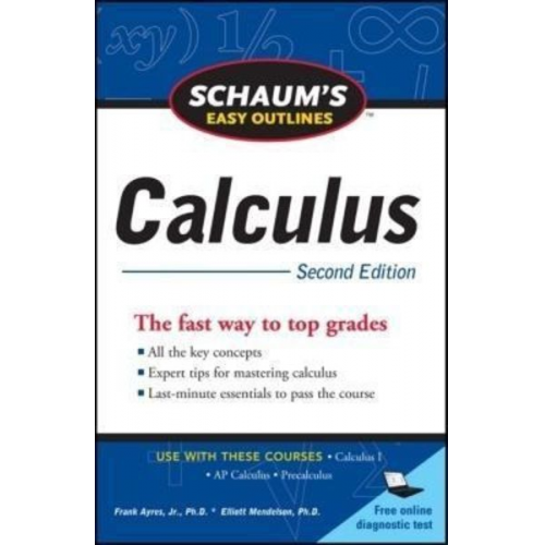 Elliott Mendelson Frank Ayres - Schaum's Easy Outline of Calculus, Second Edition