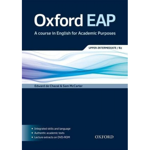 Edward de Chazal Sam McCarter - Oxford EAP B2: Student's Book and DVD-ROM Pack