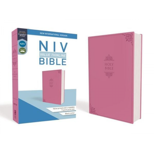 Zondervan - NIV, Value Thinline Bible, Imitation Leather, Pink