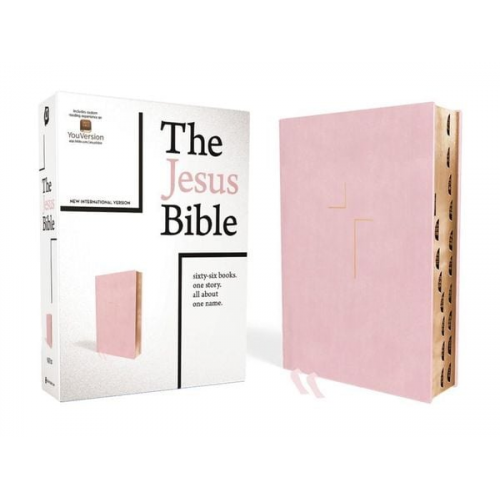 Zondervan - The Jesus Bible, NIV Edition, Leathersoft Over Board, Pink, Indexed, Comfort Print