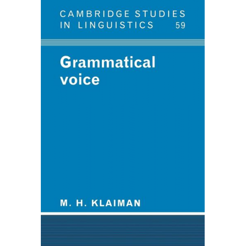 M. H. Klaiman Klaiman M. H. - Grammatical Voice