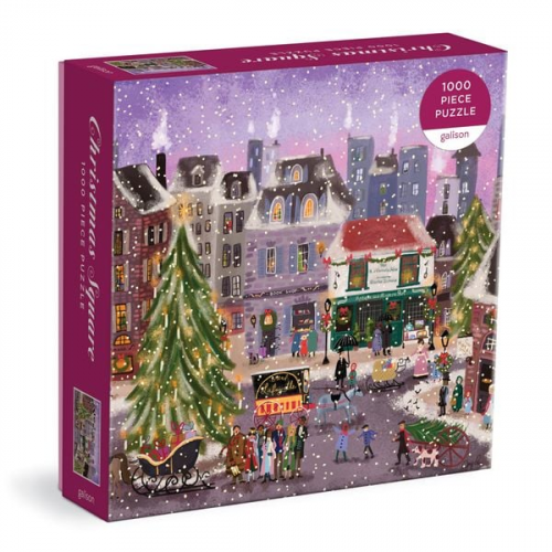 Galison - Joy Laforme Christmas Square 1000 Piece Puzzle in Square Box