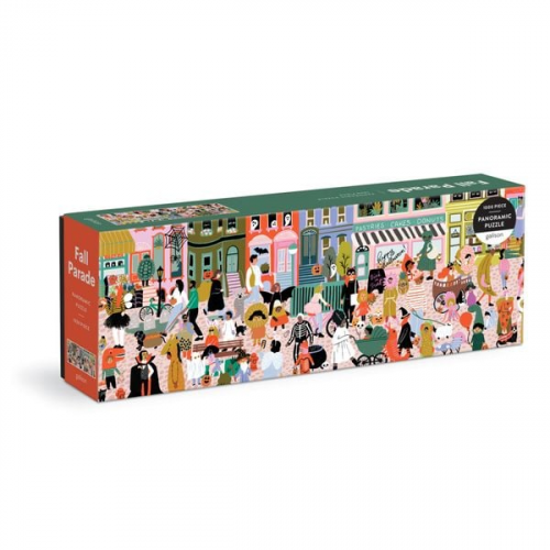 Galison - Fall Parade 1000 Piece Panoramic Puzzle