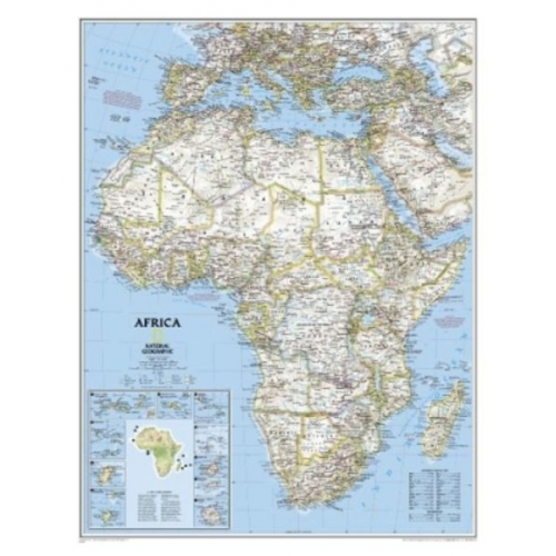 National Geographic Maps - National Geographic Africa Wall Map - Classic (24 X 30.75 In)