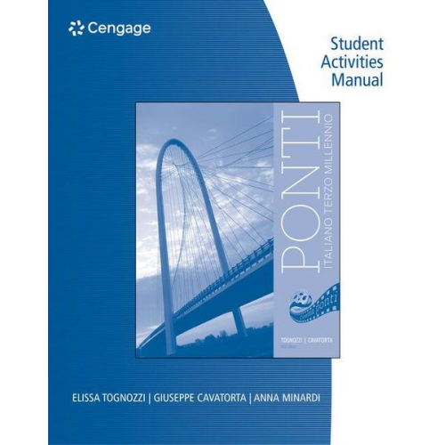 Elissa Tognozzi Giuseppe Cavatorta - Student Activities Manual for Tognozzi/Cavatorta's Ponti, 3rd