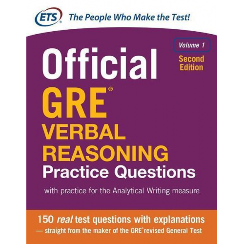 Educational Testing Service - Official GRE Verbal Reasoning Practice Questions, Second Edition, Volume 1