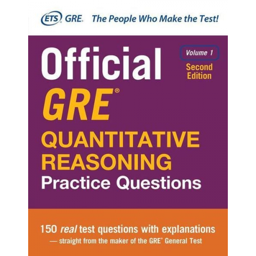 Educational Testing Service - Official GRE Quantitative Reasoning Practice Questions, Second Edition, Volume 1