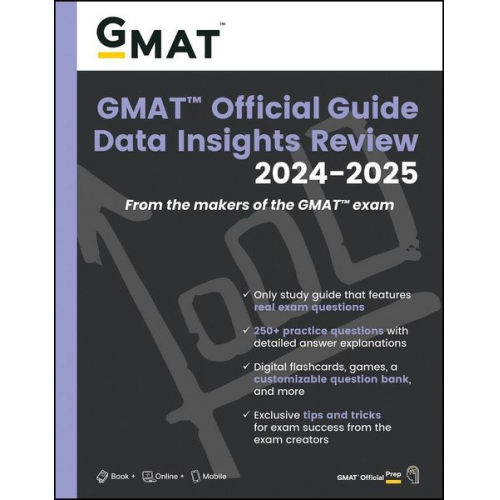 GMAC - GMAT Official Guide Data Insights Review 2024-2025: Book + Online Question Bank