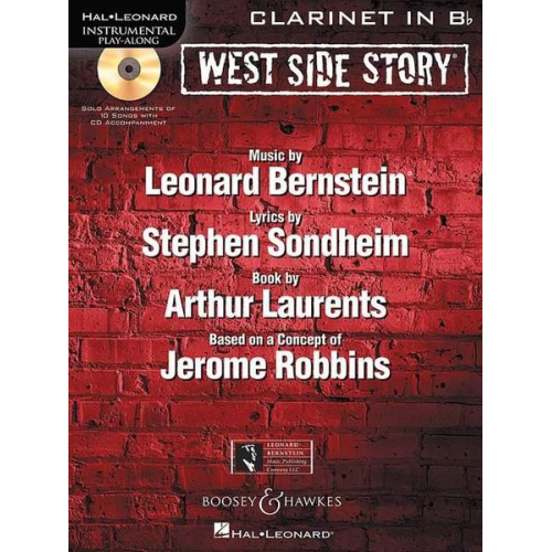 Leonard Bernstein - West Side Story for Clarinet: Instrumental Play-Along Book/CD [With CD (Audio)]