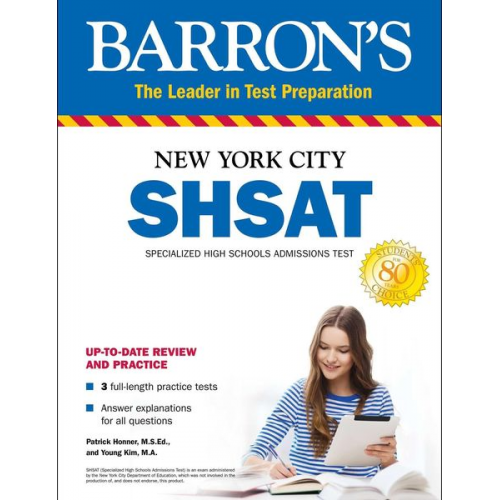 Patrick Honner Young Kim - Shsat: New York City Specialized High Schools Admissions Test