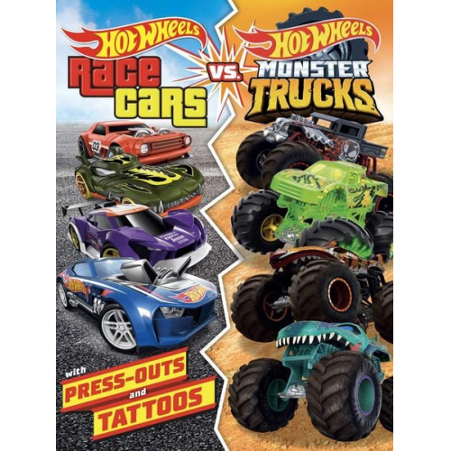 Mattel - Hot Wheels: Race Cars vs. Monster Trucks