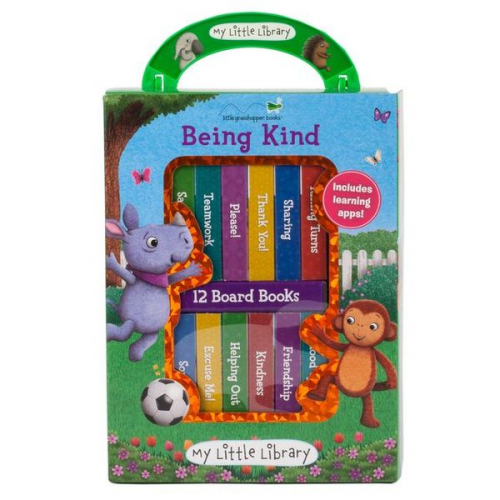 Little Grasshopper Books Publications International Ltd - My Little Library: Being Kind (12 Board Books)