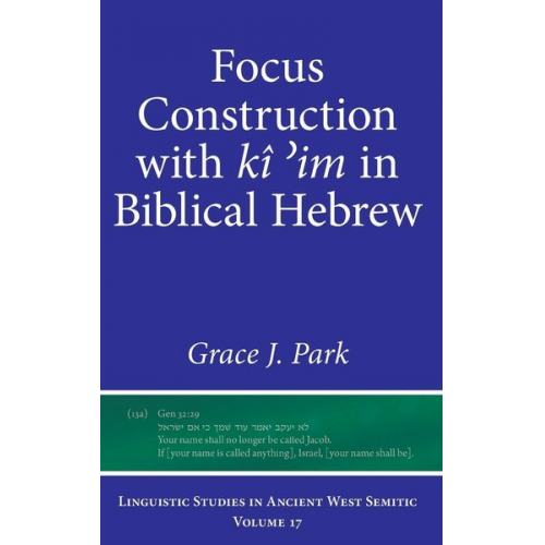 Grace Park - Focus Construction with kî ¿im in Biblical Hebrew